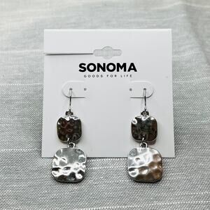 New Sonoma Silver Hammered Dangle Earrings